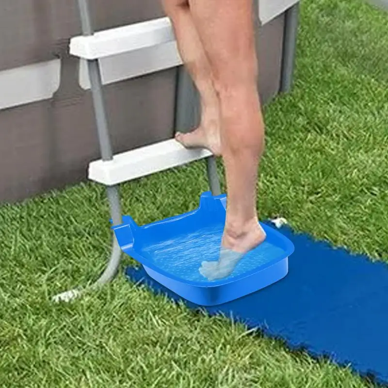 Pool Foot Bath Basin Non-slip Foot Soak Tray Installed on Pool Ladder Wash Sand and Dirt Before Entering Pool Accessories