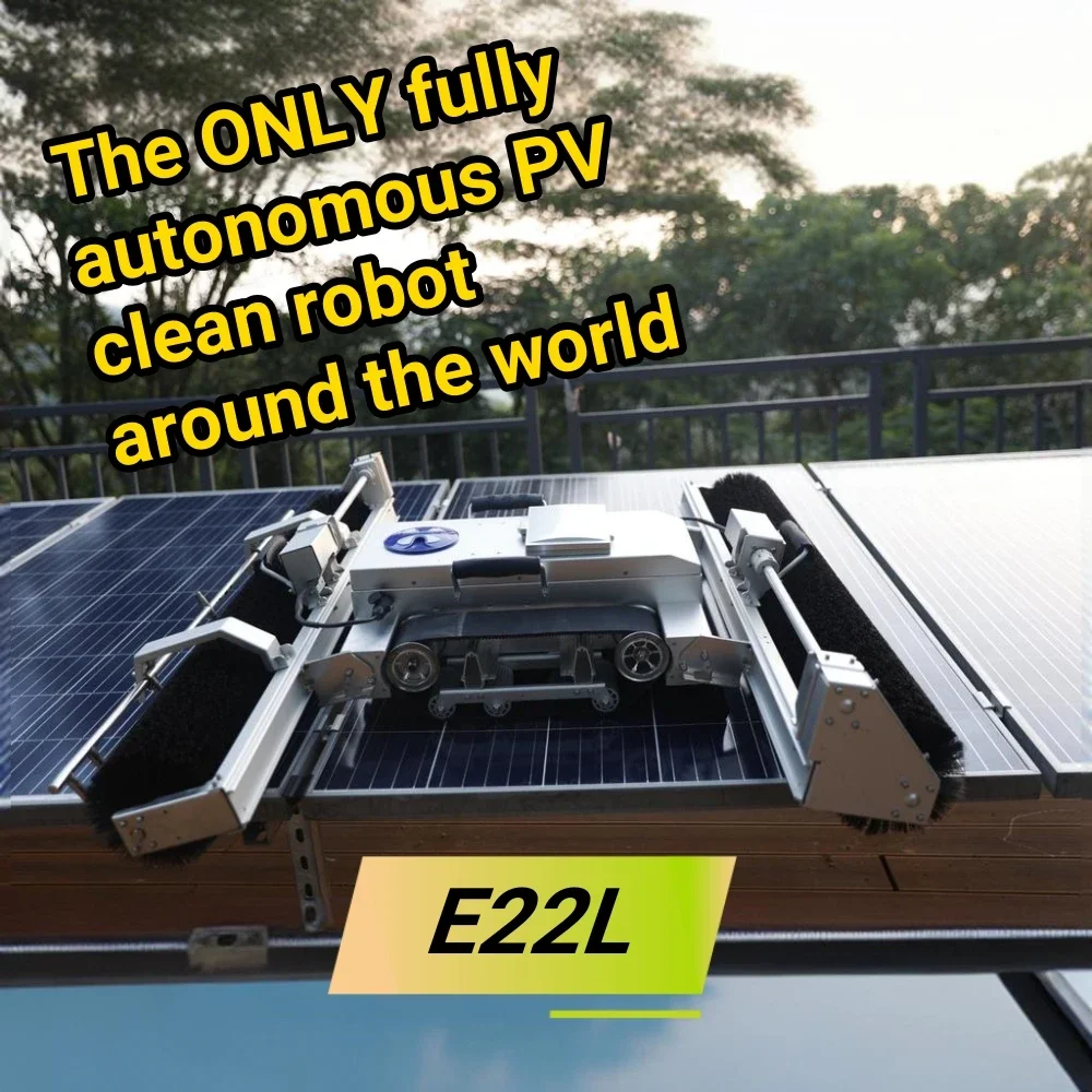 High-Tech Intelligent Remote Controlled Robot Roof Solar Panel Cleaning Machine For Photovoltaic Pane