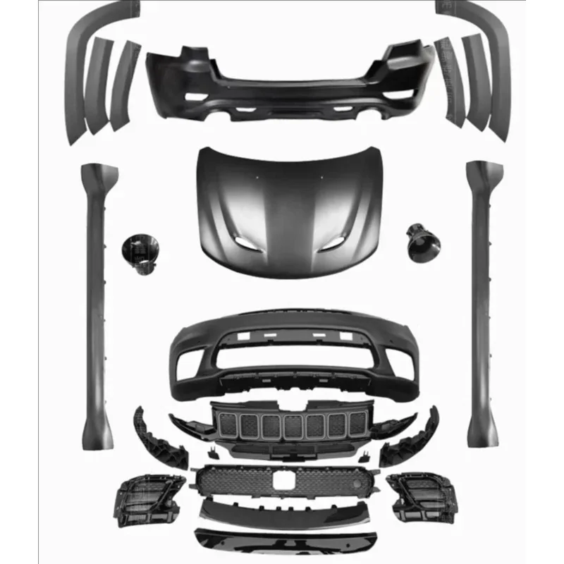 

Hot Sale Wide Body Kit Fit SRT Retrofit/Upgr Auto parts Side skirts Wheelbars Front bar Centre mesh