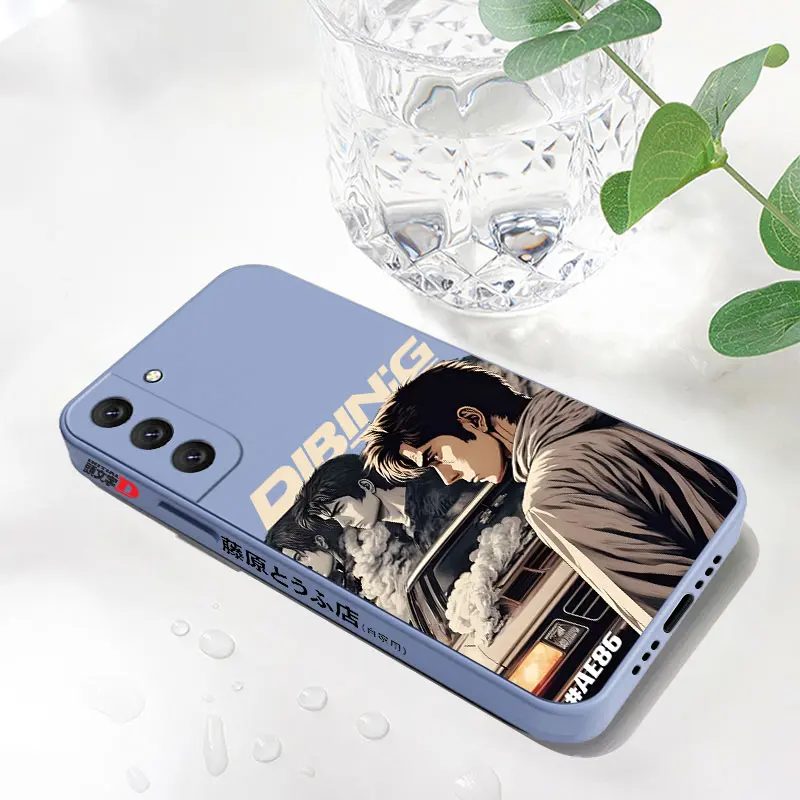 Anime AE86 Initial D Phone Case For Samsung Galaxy S23 S22 S21 S20 Ultra Plus FE S10 S9 S10E Note 20 ultra 10 9 Plus Cover