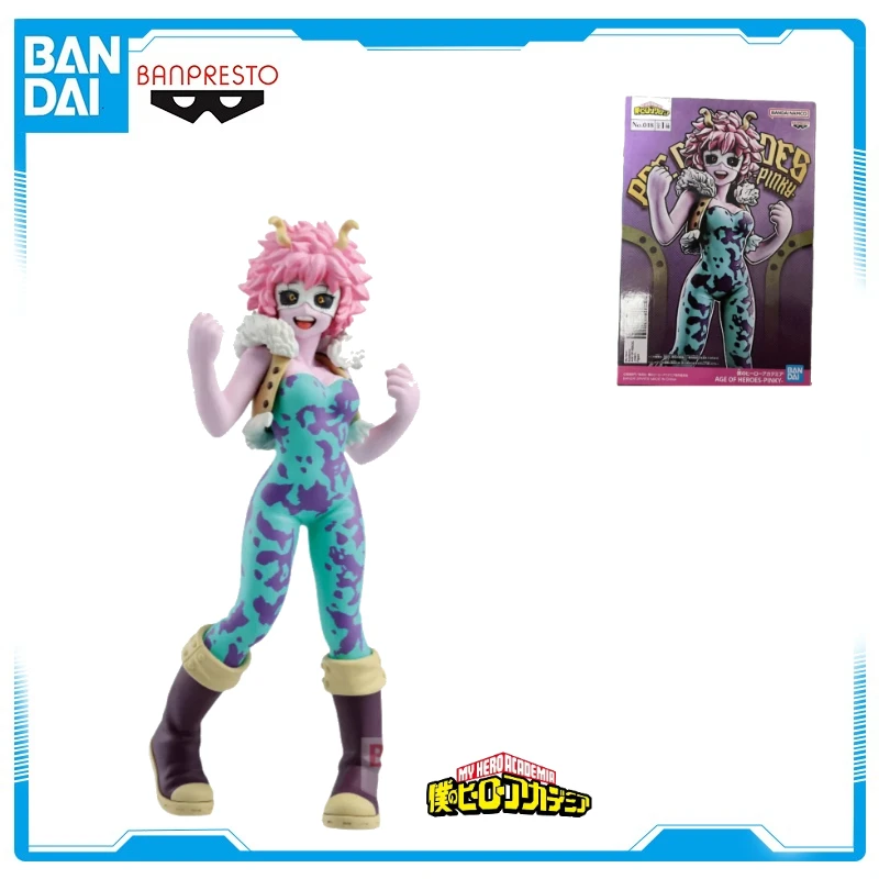

My Hero Academia Ashido Mina Bandai Banpresto Age of Heroes Pinky Оригинальные товары Фигурка Украшения