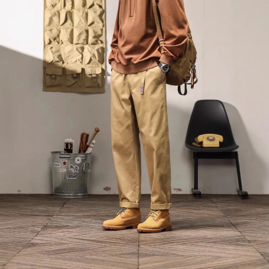 Straight Casual Pants Men's 2026 New Trend Versatile Loose Long Pants Casual Men's Pants