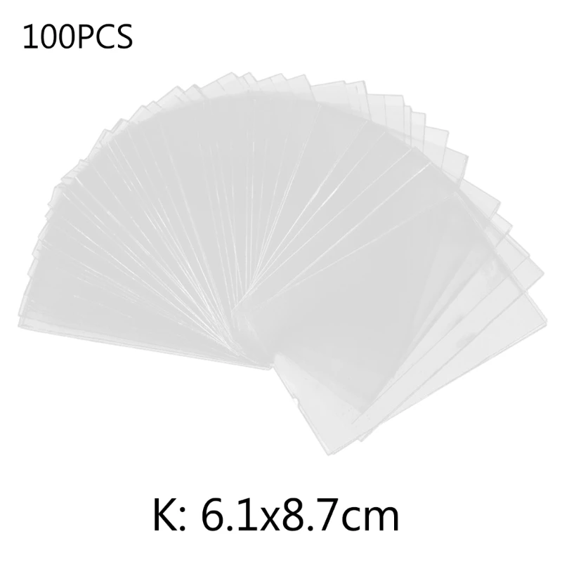 100Pcs/set Card Sleeves Transparent Top Loader Card Holders Protector Thick Trading Card Holder Clear Protective Sleeves