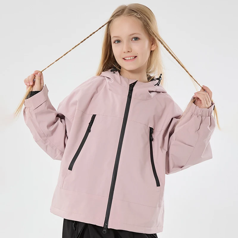 

2026 Winter Outdoor Sport Boys Ski Coats Hooded Warm Baby Girls Snow Jacket Mountain Waterproof Children Snowabord Clothes Wear