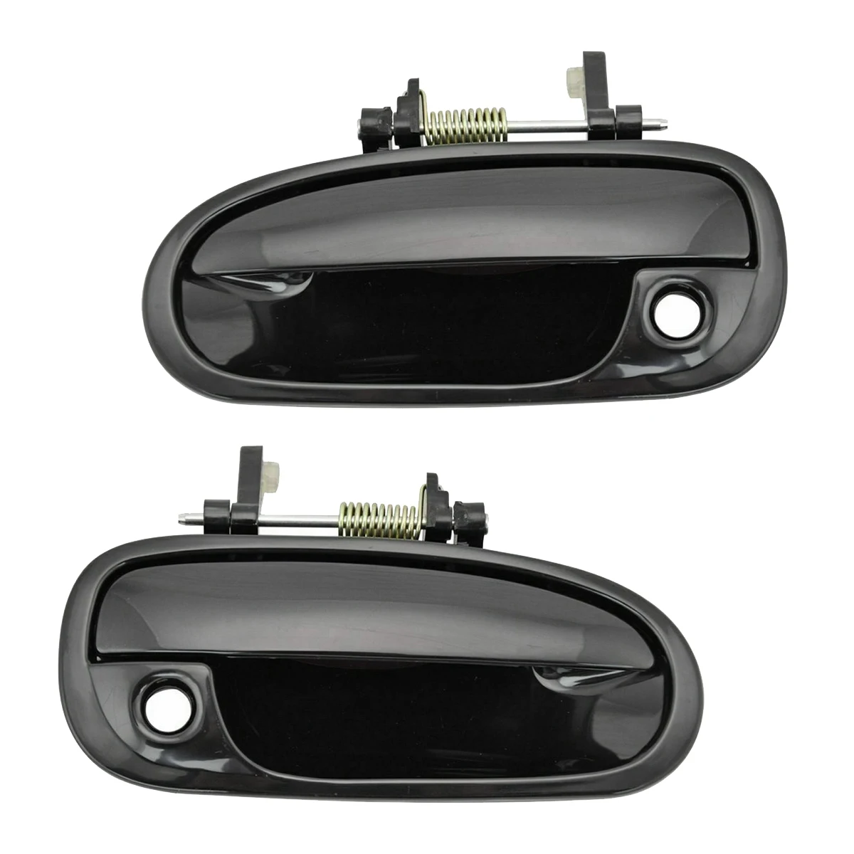 2Pcs Exterior Outside Door Handles Set LH RH Black for 1996-2000