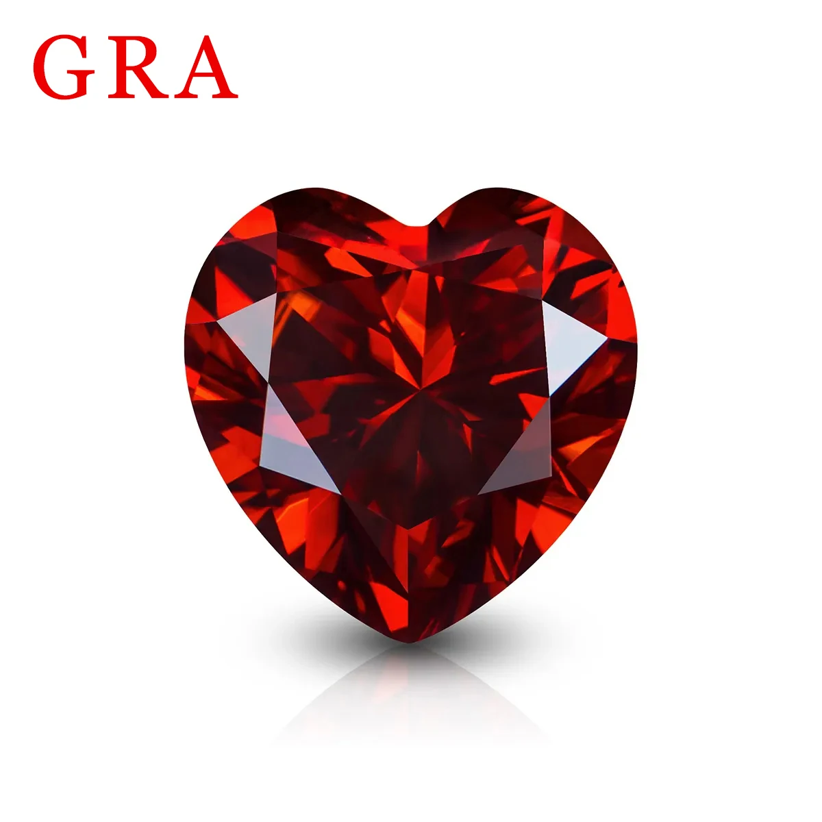 

Heart Cut Red Moissanite Stone With Certificate 0.5ct To 3ct 100% True Loose Gemstones For Jewelry Making Pass Diamond Testing