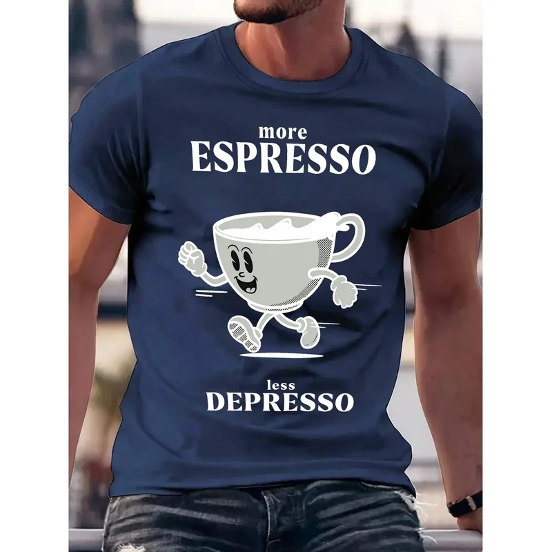 Men's T-Shirt, New Men's Summer Short-Sleeve 