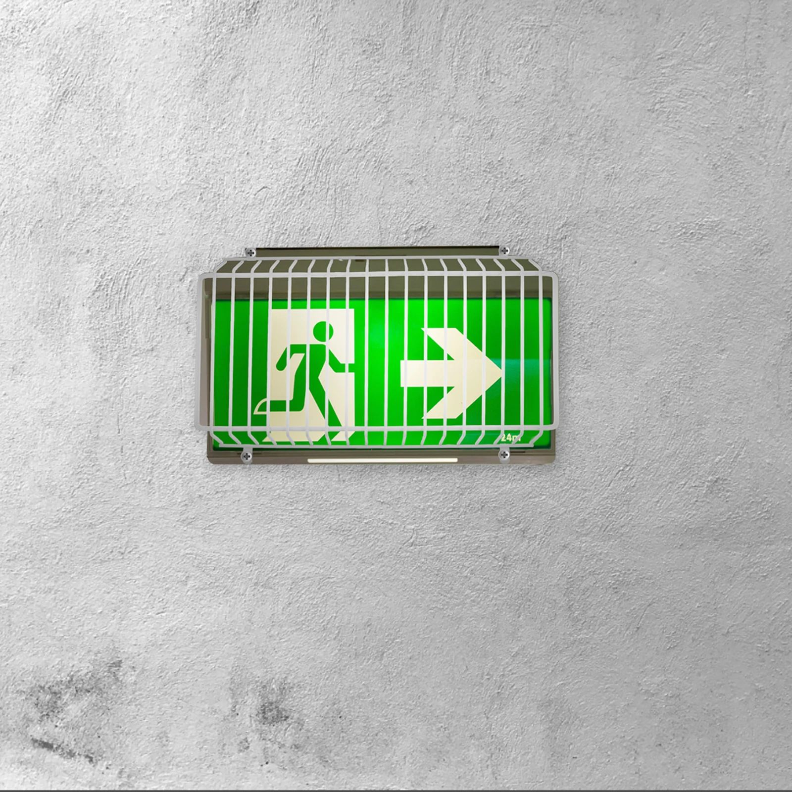 

Emergency Light Wire Guard Exit Sign Protective Cage Durable Tear Resistant Metal Gym Electric Wire Iron Cage for Indoor Outdoor