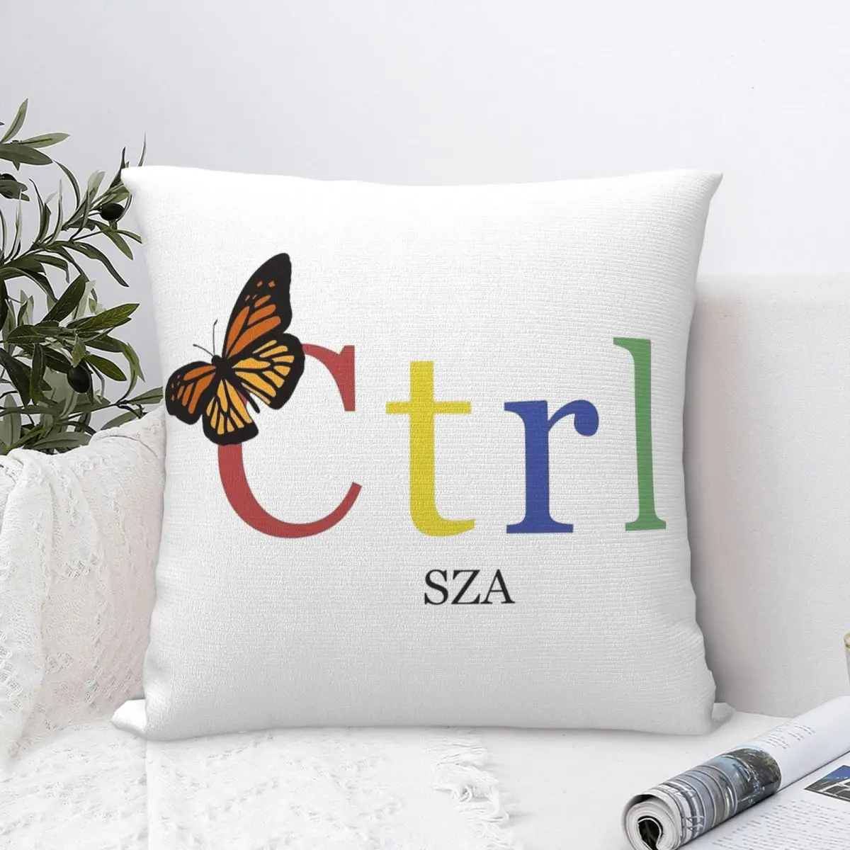 Harajuku Streetwear Rapper Hip Hop Square Pillow Case Cushions for Sofa SZA Custom Pillowcase