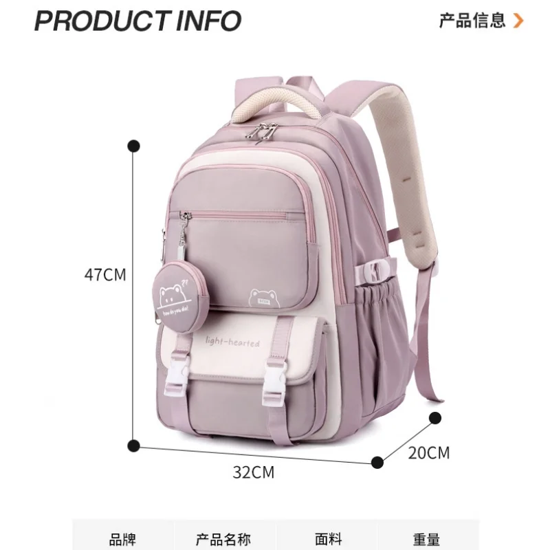 Mochila escolar a la moda para chicas, mochilas escolares para adolescentes, mochila para ordenador portátil, mochila de viaje informal, bolsa para libros, mochila escolar para niños impermeable - Image 4