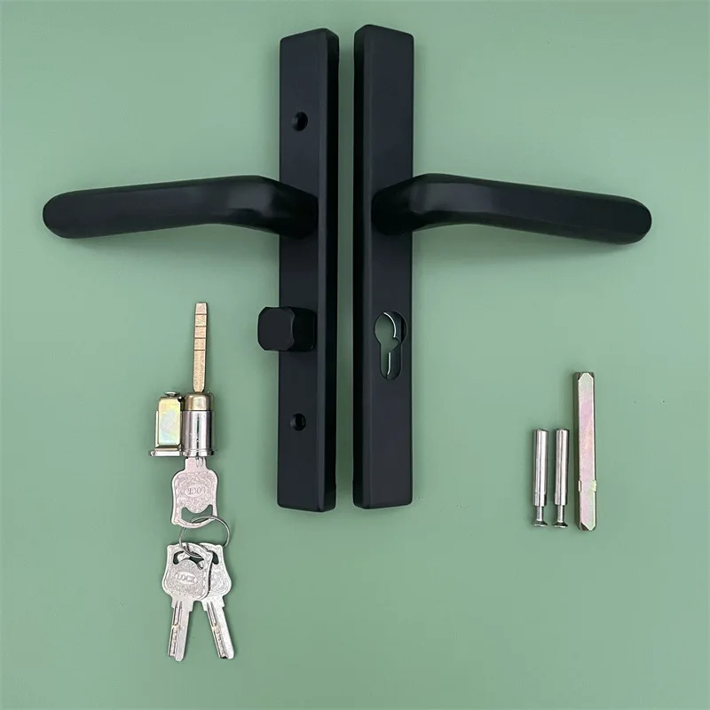 

130 Hole Extremely Narrow Edge Door Frame Balcony Bathroom Kitchen Toilet Single Tongue Handle with Key