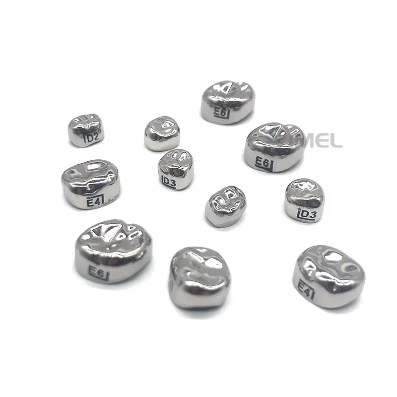 48pcs/kit de ntal Stainless steel primary molar crown de ntal Kids Crown