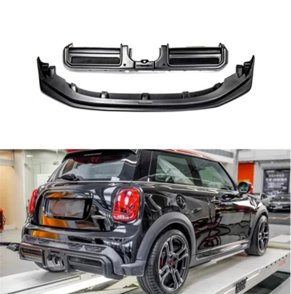 For BMW MINI Cooper F56 JCW 2022 2023 2024 ABS Matte Black Bumper Front Lip Rear Trunk Diffuser Spoiler AG Body Kit