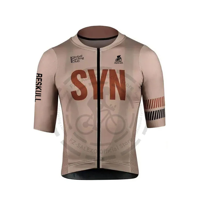 SYN Cycling Jersey Men Summer Ropa Ciclismo Short Sleeve Cycling Tops Mountain Bike Clothing Racing MTB Bicycle Shirt Uniform