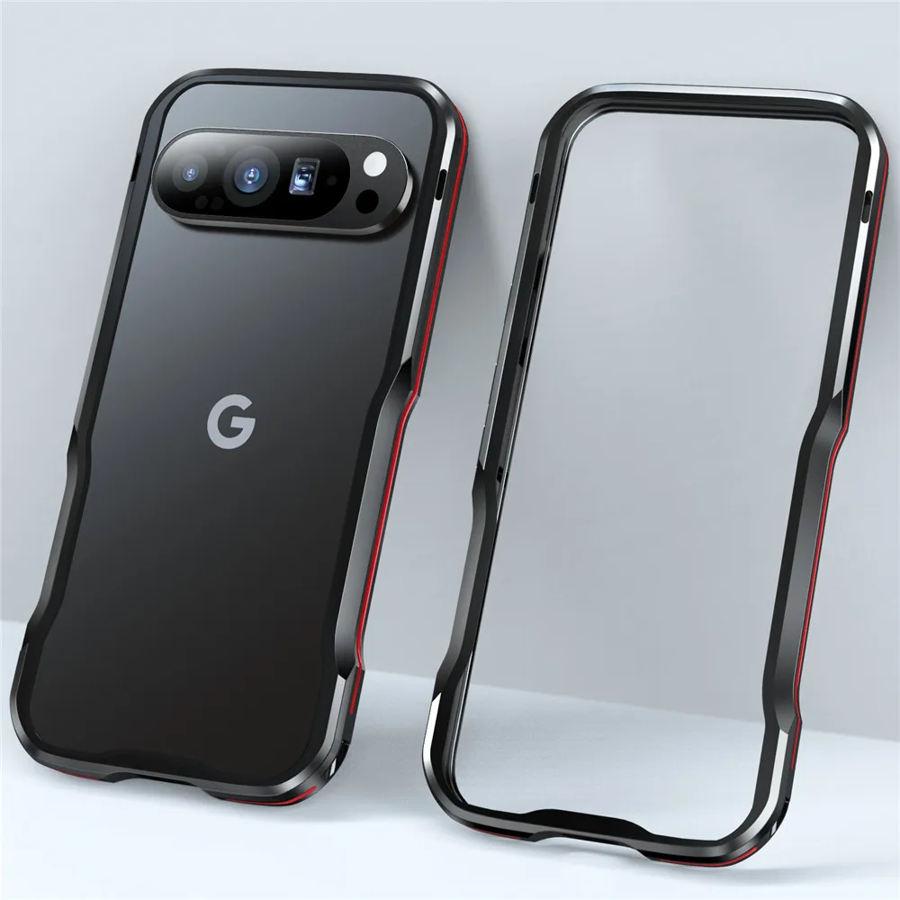 Originale LUPHIE Metal Bumer per Google Pixel 9 Pro XL Case Frame alluminio leggero antiurto Skin