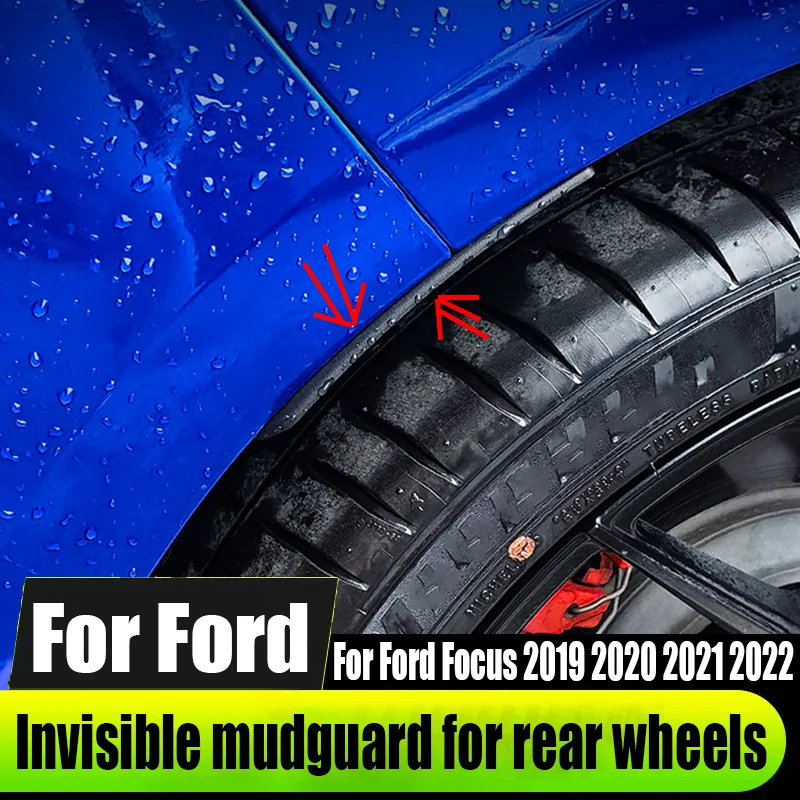 For Ford Focus 2019 2020 2021 2022 invisible mudguard for rear wheels automotive exterior decoration accessories