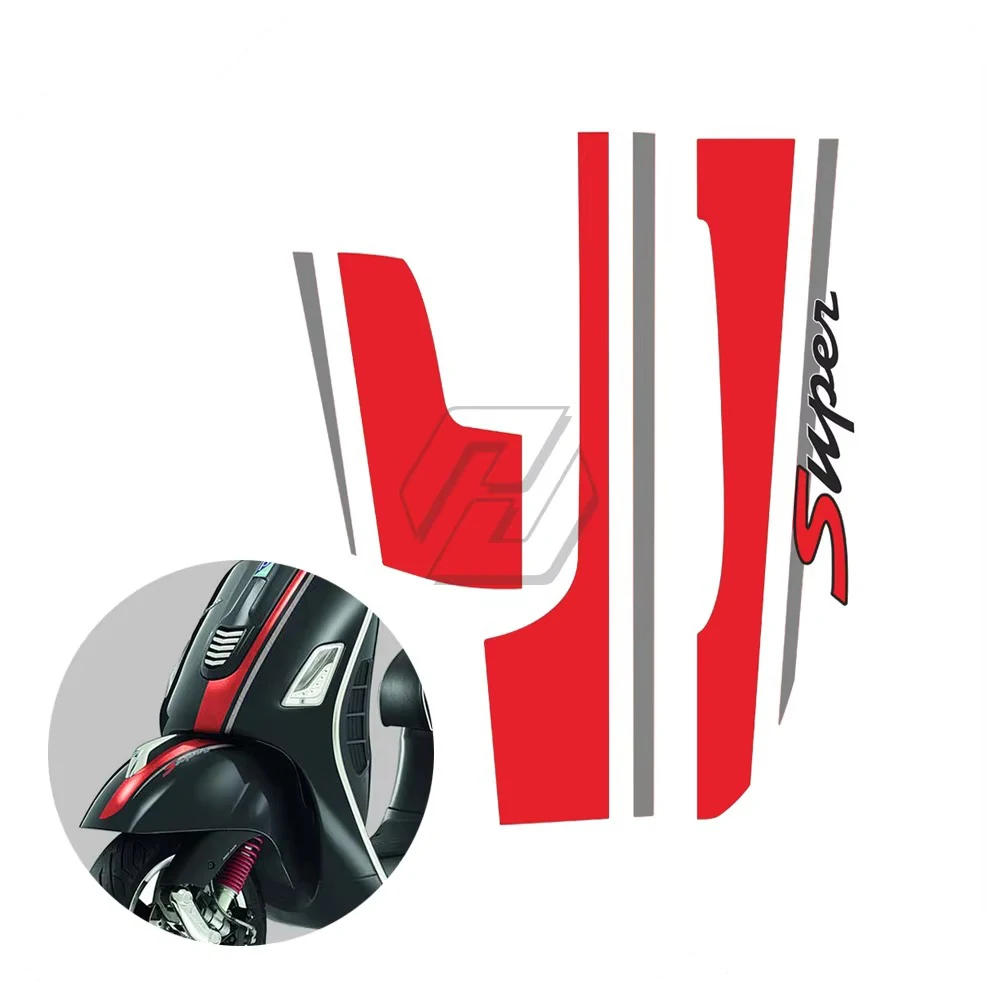 

Motorcycle Decals Kit Case for Vespa GTS 300 Super 2008-2018 and GTV GTS 250 300 300ie