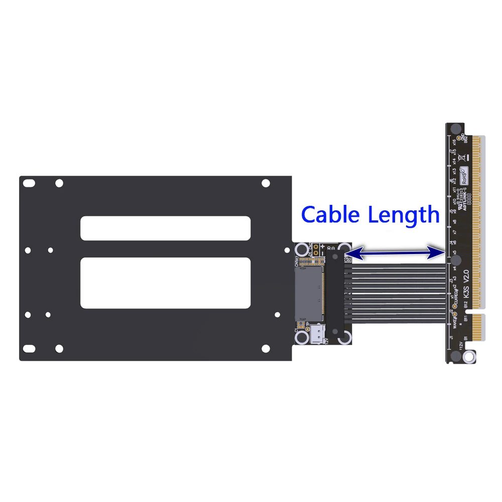 

Speedier PCIe 5.0 X16 To E1.S/E3.S SFF-TA-1002 SSD Extend Adapter Riser Cable Speed 5.0 X4 Gen5 128Gbps 5cm-100cm Customized