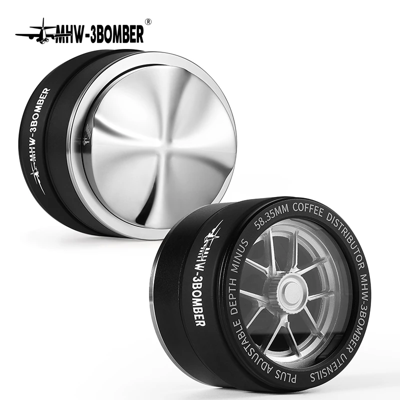 

MHW-3BOMBER YU Series 58 мм Распределитель кофе Инструмент для раздачи эспрессо Выравниватель Подходит для инструмента Распределитель кофе из нержавеющей стали