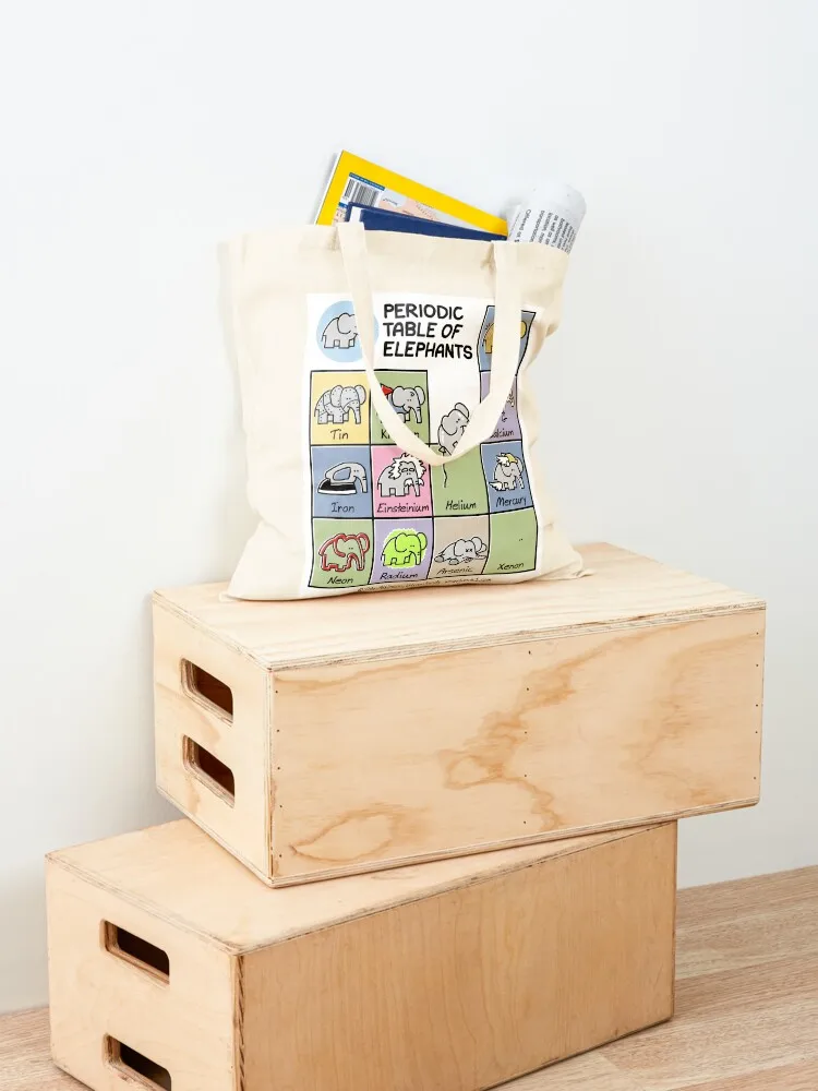 Periodic Table of Elephants Tote Bag sacs de shopping tote bag custom tote bag men's great