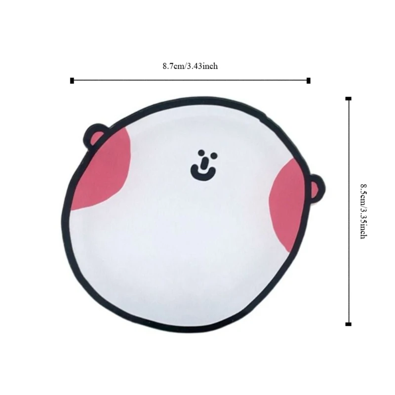 Cute Cartoon Coaster High Temperature Resistant Non-Slip Heat Insulation Pad Acrylic Dining Table Mat Kitchen Accessories