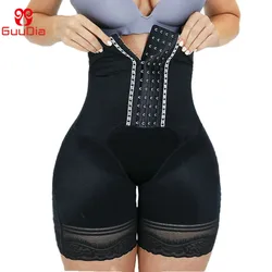 GUUDIA Row Hook High Waisted 2 Steel Bone Body Shaper Shorts Seamless Shapewear Short Women's Firm Control Shaper Panties