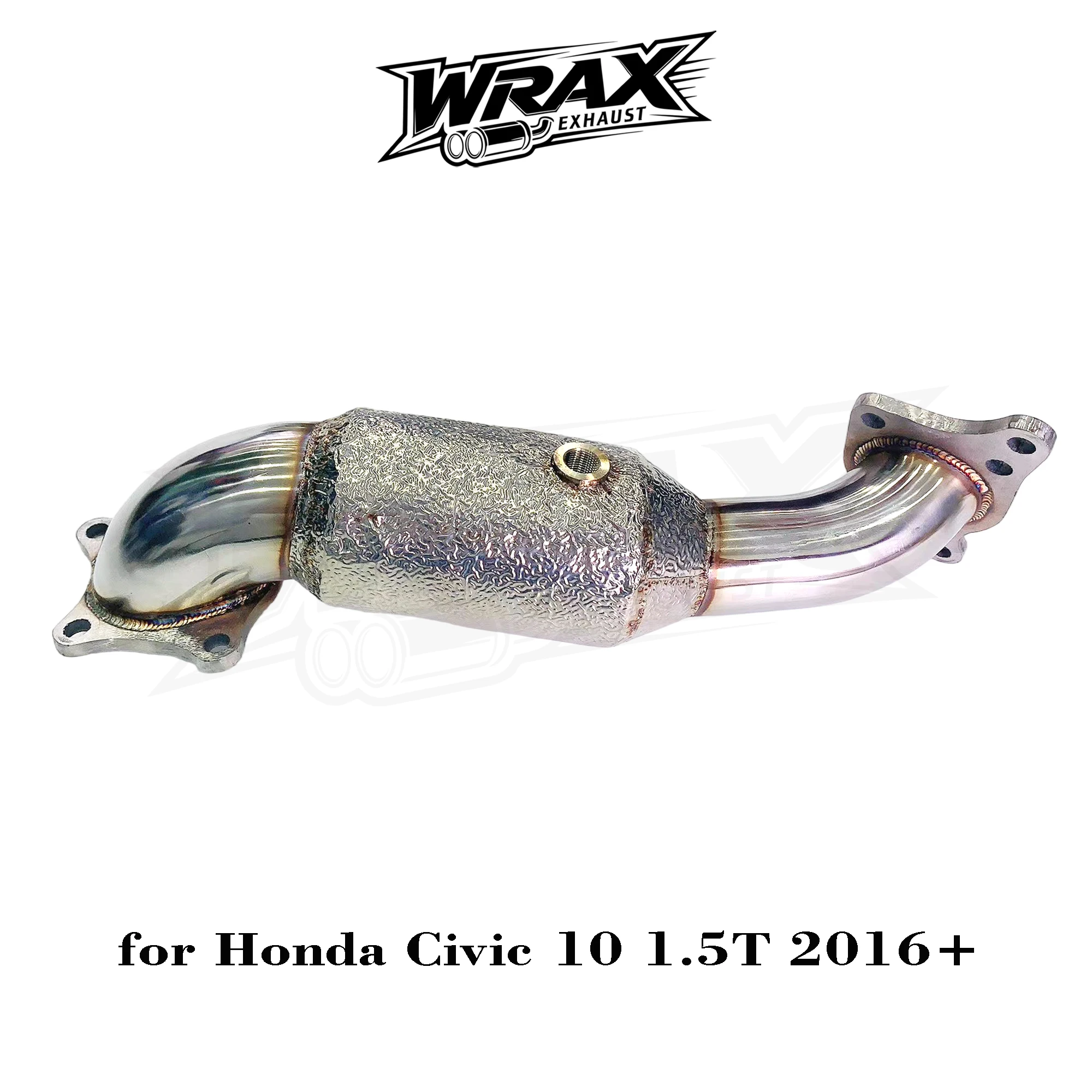 

WRAX for Honda Civic 10 Exhaust 1.5T FC1 2016+ SS304 High-Flow Downpipe Bolt-On Free Heat Shield Turbo Back Upgrade