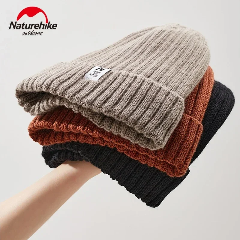 

Naturehike Winter Wool Knitted Hat Warm Polar Fleece Cap for Men Women Outdoor Camping Hiking Skiing Sport Double Layer Thicken