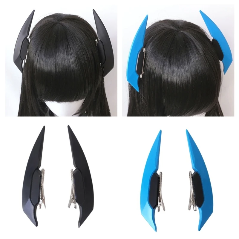 

2PCS Acrylic Wing Hair Clip Side Hairpin for Women Girl Hair Styling Accessories Clip Halloween Party Props Headwear