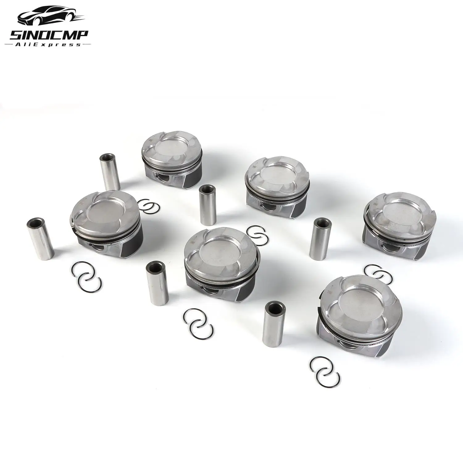 

Pistons Rings Set STD 84mm 11258619196 11257610297 11257610298 For BMW F20 F21 F30 F10N55B30 N55B30A 3.0L L6 Twinturbo Engine