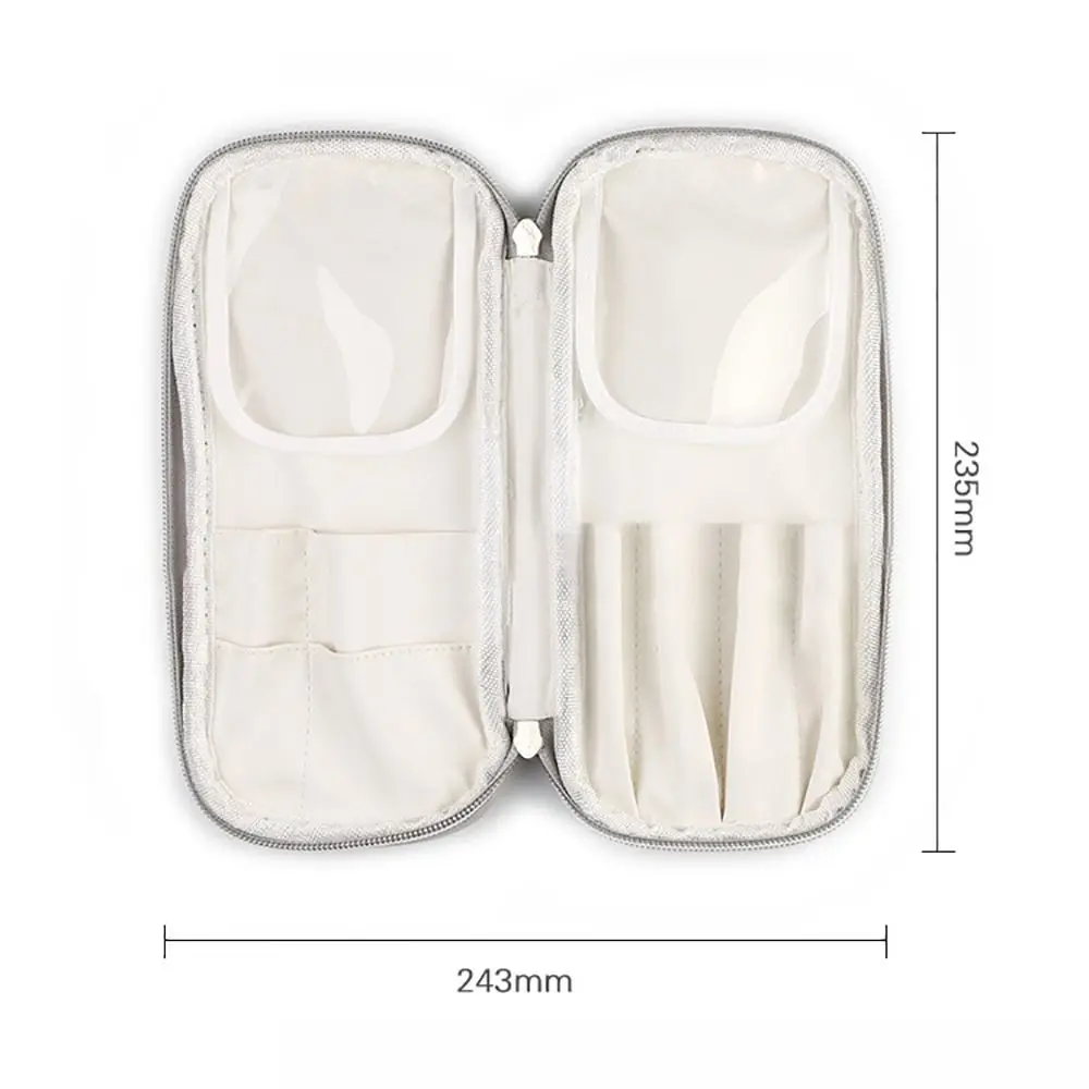 Bolsa de pincel de maquiagem de couro pu de alta qualidade, à prova de poeira, portátil, suporte de escova, à prova d'água, organizador de viagem, bolsa de cosméticos