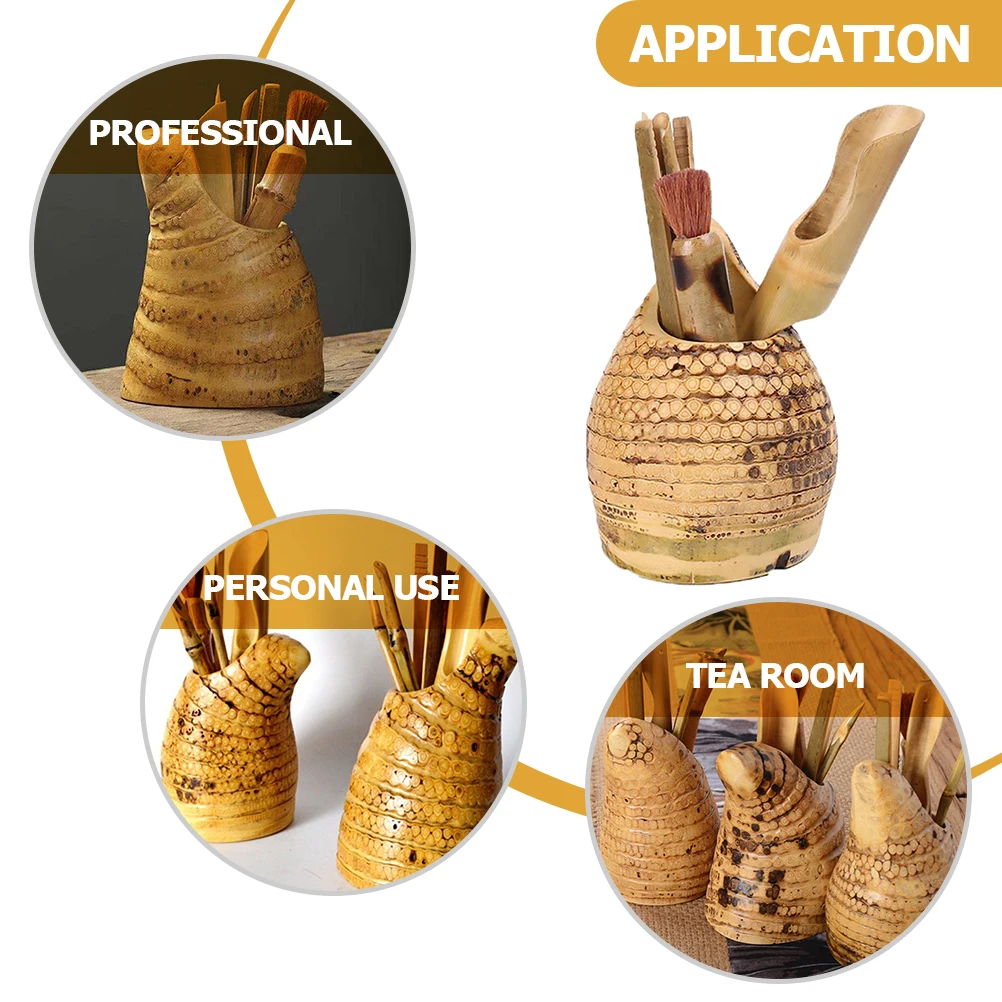 

1 set 1 Set Bamboo Set Vintage Kung Fu Tools For Ceremony Loose Tea Scoops Matcha Making Tool Teacup Clip Tea Accessories