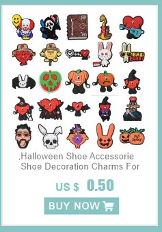 Cute Shoe Charms PVC Shoe Decorations Accessories for Clogs Sandals Wristband DIY