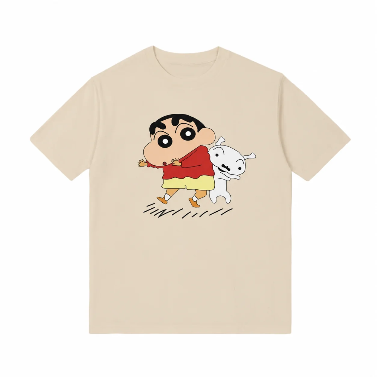 2026 Sommer Crayon Shin Chan Cartoon-Print Baumwoll-T-Shirt für Kinder und Erwachsene, Rundhals, Lässige Streetwear, Weiches, Bequemes, Modisches Oberteil – Detail 9
