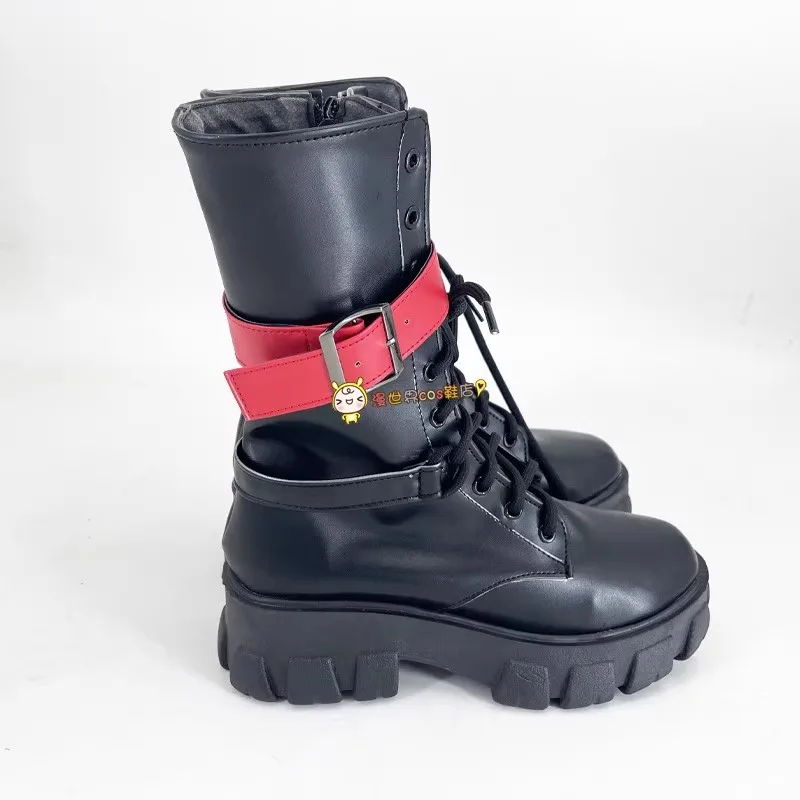Miłość i Deepspace Heroine Hunter przebranie na karnawał buty czarne buty ze sztucznej skóry