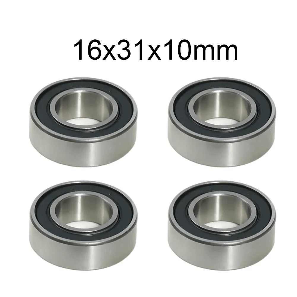 4pcs New Bearing Oil Resistance SWEETJOHN Easy To Install Hub Bearing 16*31*10mm 163110-2RS Bearing Steel Bicycle