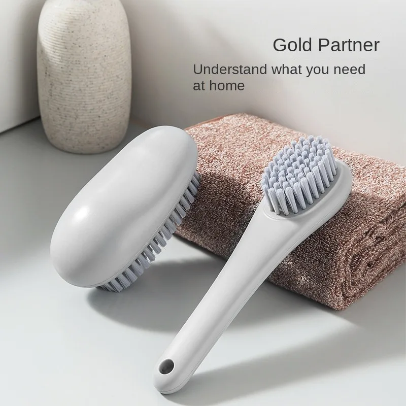 Laundry brush household non-shedding stiff brush function bathroom floor brush long handle shoe board brush