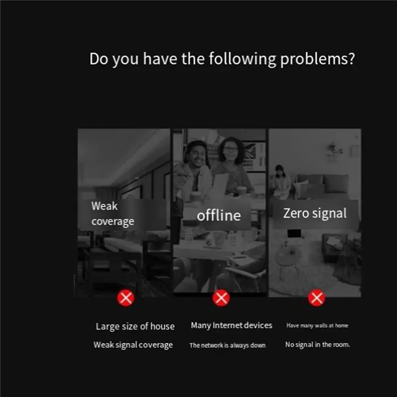 ~【A626Z】WLAN-Router, Gigabit-WLAN-Router, 2,4 G/5 G Dualband-WLAN-Router mit 6 Antennen, WLAN-Repeater, Signalverstärker, Schwarz