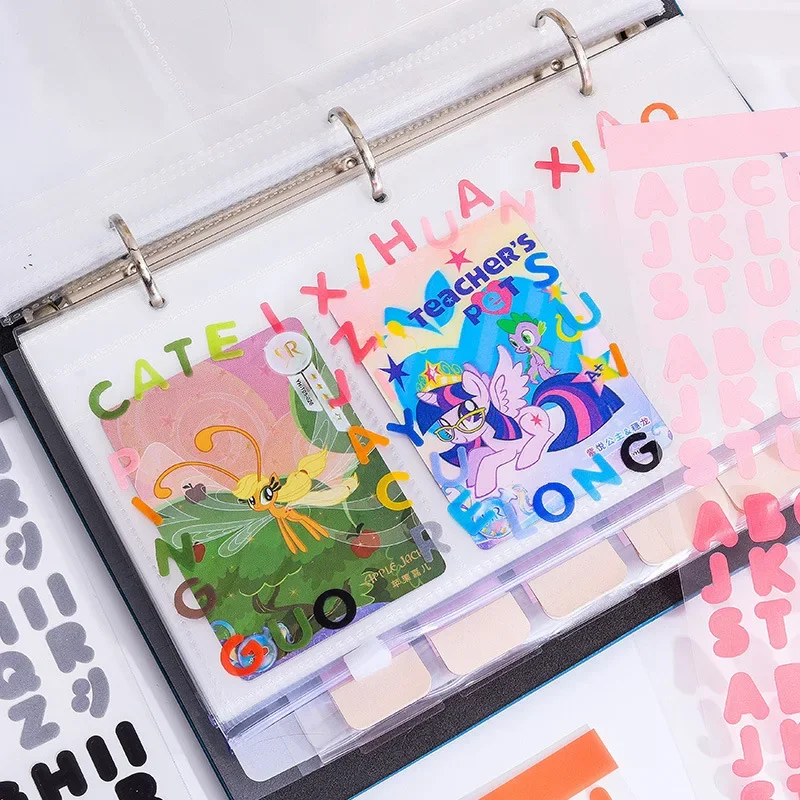 Vibrant Letters Waterproof Stickers PET Cute Handbook Stickers English Handbook Scrapbook Material Painting Creative Stickers