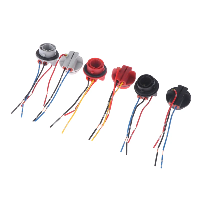 2 قطعة 1156 BA15S BAU15S 1157 BAY15D مصباح حامل لمبات PY21W P21W محول قاعدة المقبس موصل لتحويل إشارة المصباح ضوء #4