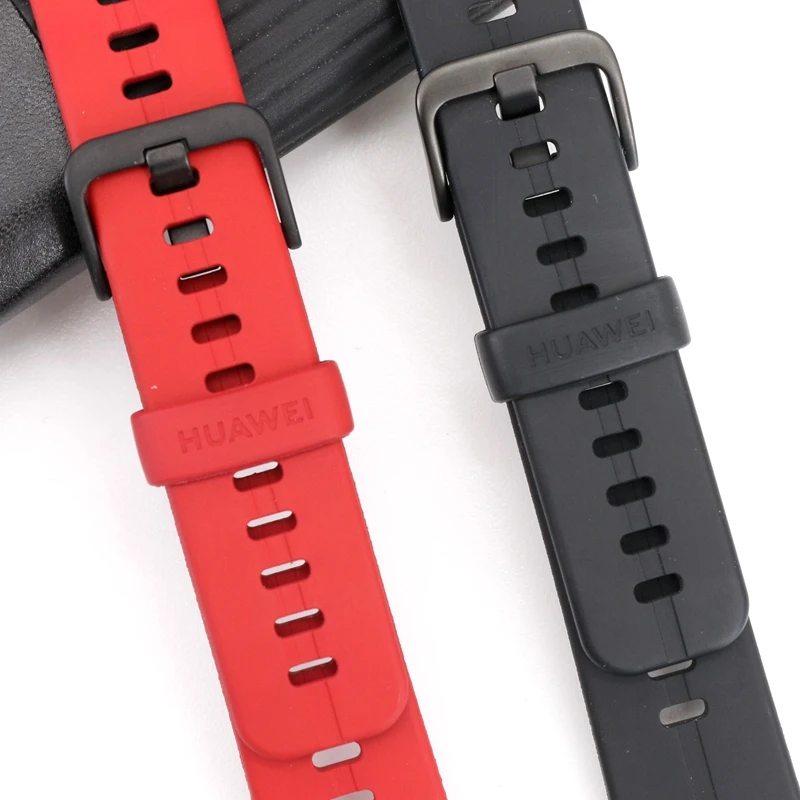 Original 16mm Huawei Talkband B6 Fluoroelastomer Rubber Strap for Huawei B7 Leather Watch Band Wrist Band Strap