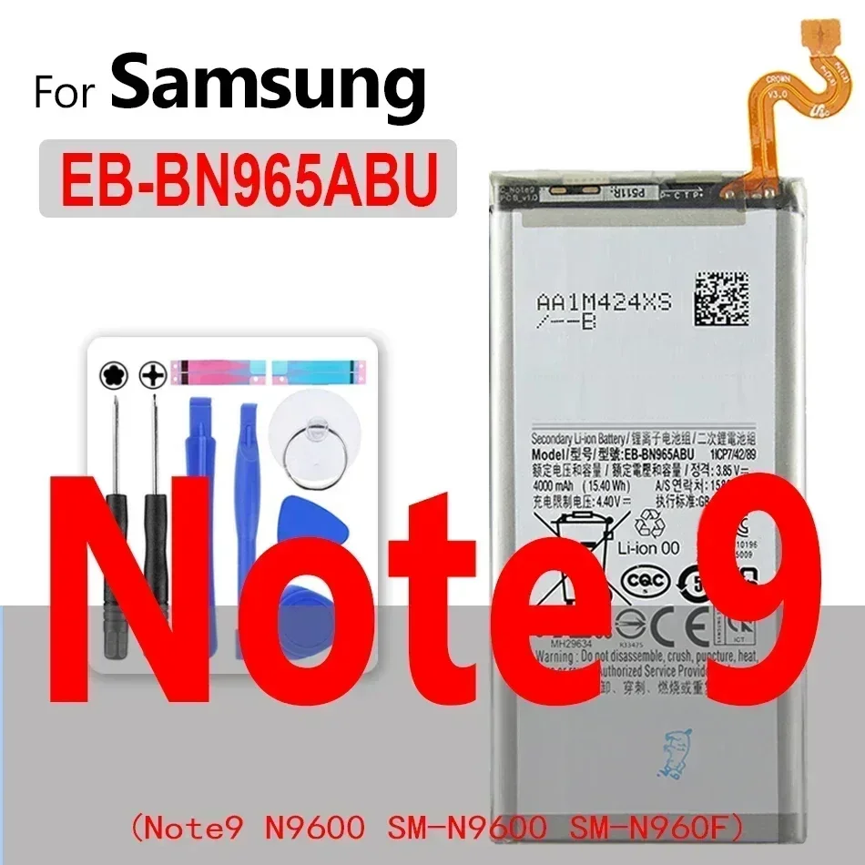 Battery For Samsung Galaxy J1 J2 J3 J5 J7 Prime 2015 2016 2017/Note 1 2 3 4 5 7 8 9 10 Plus Lite SM N910FQ/X/W J120F/A/H J510F/A