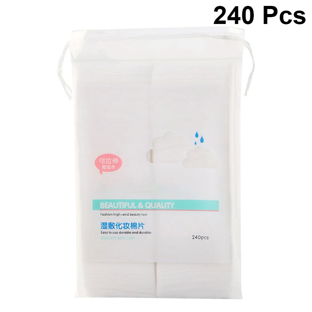 240 tampons exfoliants en coton pour le nettoyage du visage, démaquillant en vrac