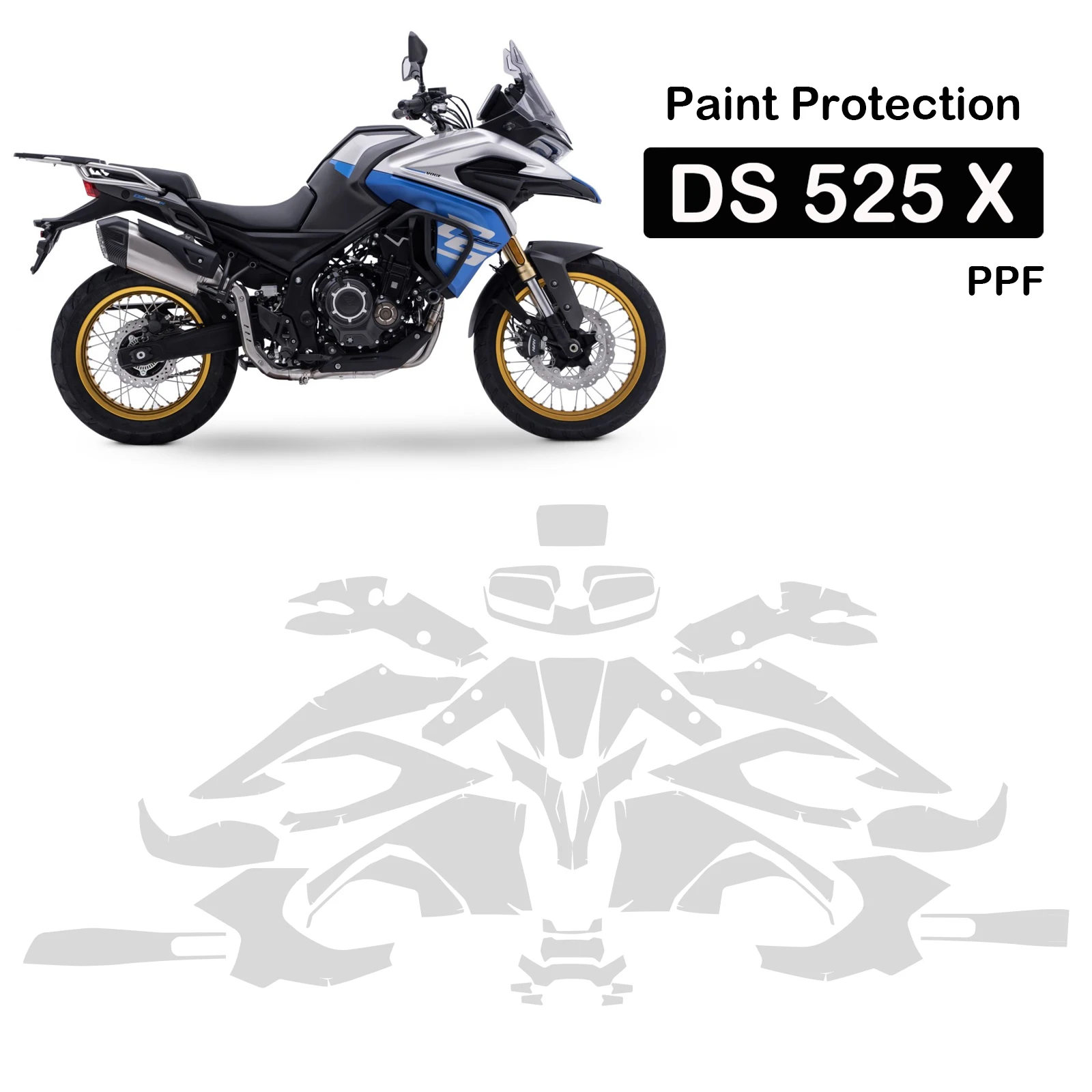 Paint Protection For VOGE DS 525X PPF DS 525X Dashboard Screen Protector  Fairing Protection TPU Anti-scratch Protection Film