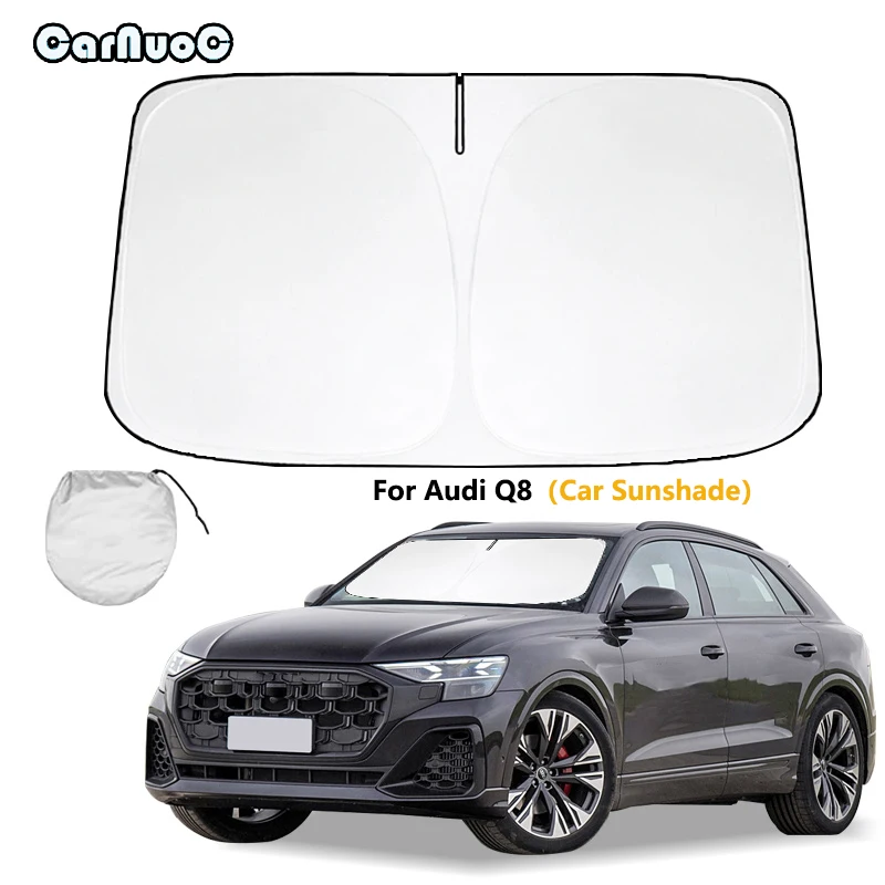 

For Audi Q8 2017 2018 2019 Car Front Window Sunshade Cover Sun Shade Windshield Visor Windscreen Folding Auto UV