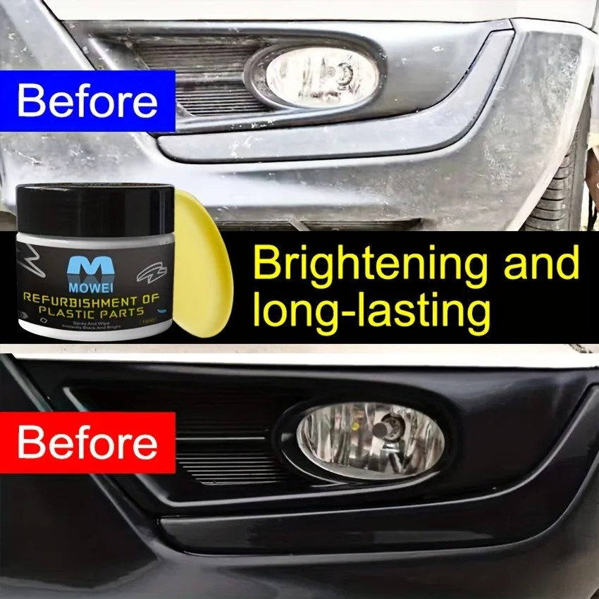 Crystal Clear Car Plastic Restorer - Auto Interior & Panel Renewal Wax Coating Agent