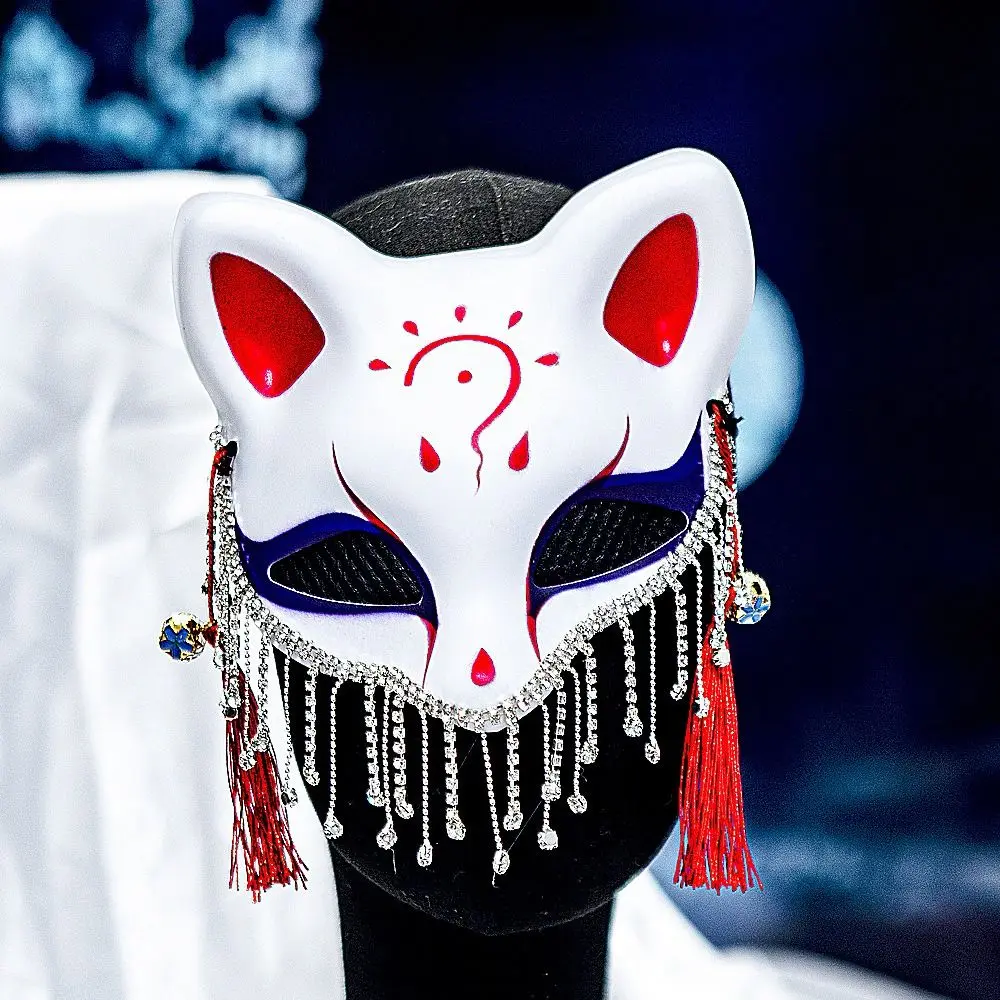 

Принцесса вечерние принадлежности маска животного горный хрусталь выдалбливают полумаска для лица кисточка пластиковые Венецианские маскарадные маски женские