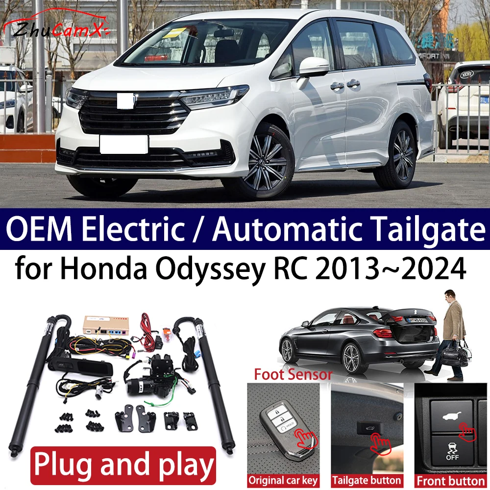 ZhuCamX for Honda Odyssey RC 2013~2024 Car OEM Power Electric Automatic One-Click Smart Liftgate Tail Gate Support Opener