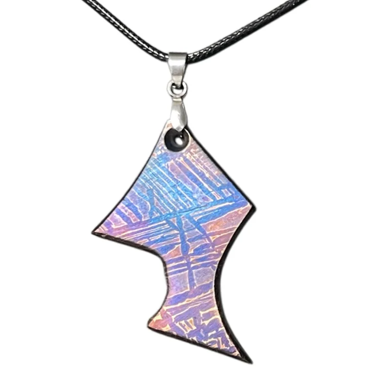 20g Muonionalusta meteorite pendant Natural iron meteorite pendant Meteorite slice Collection -LK219