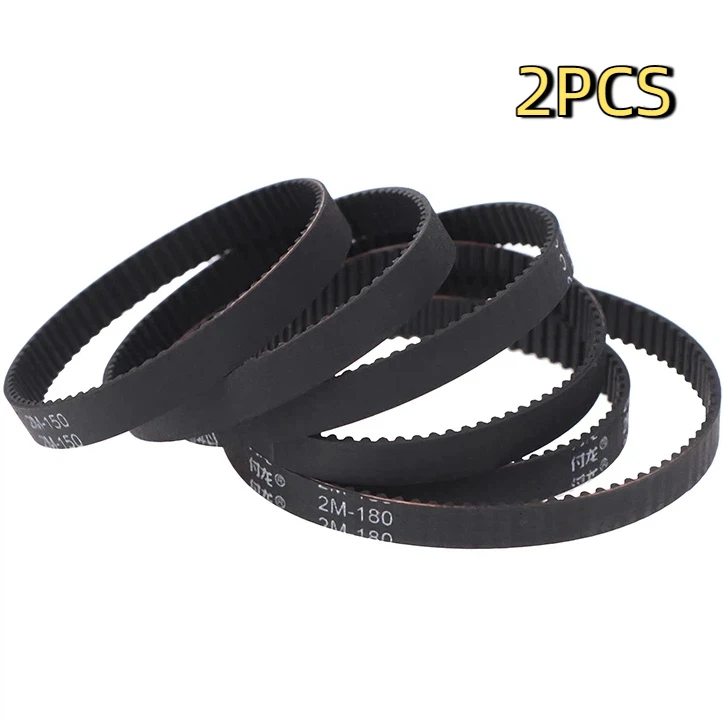 2pcs Timing Drive Belt 2GT/2M Perimeter 140 142 150 160 180mm Width 6mm Synchronous Conveyor Spare Part For Vaccum Cleaner